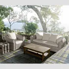 Sofa 3 lub 3-osobowa w Rattan Homemotion - Francioso Viadurini