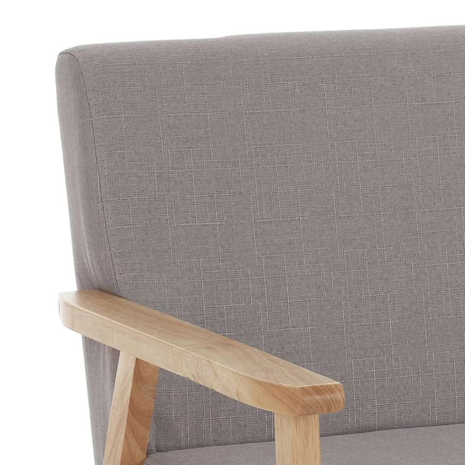 Sofa wykonana z litego drewna sosnowego - Xenon Viadurini