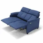 Elektryczna sofa relaksacyjna 2 słupki, 2 krzesła elektryczne Gelso, nowoczesny design Viadurini