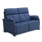Elektryczna sofa relaksacyjna 2 słupki, 2 krzesła elektryczne Gelso, nowoczesny design Viadurini
