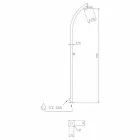 Prysznic zewnętrzny z kranem ze stali nierdzewnej Made in Italy - Yuki Viadurini