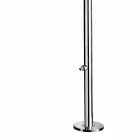 Prysznic zewnętrzny z chromowanej stali nierdzewnej ze spryskiwaczem Made in Italy - Modeo Viadurini