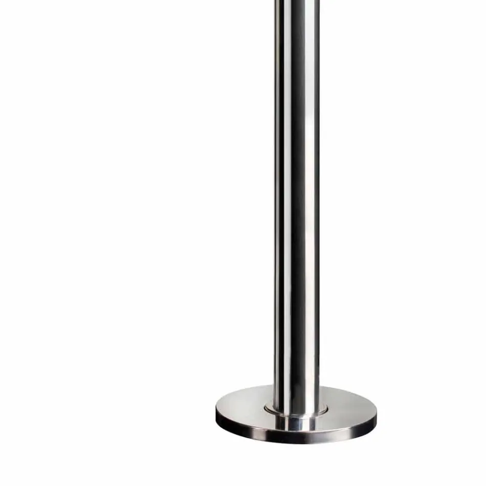 Stalowy prysznic ogrodowy z czasową baterią Made in Italy - Norton Viadurini