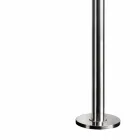 Prysznic ogrodowy ze stali nierdzewnej z okrągłą głowicą prysznicową Made in Italy - Norton Viadurini