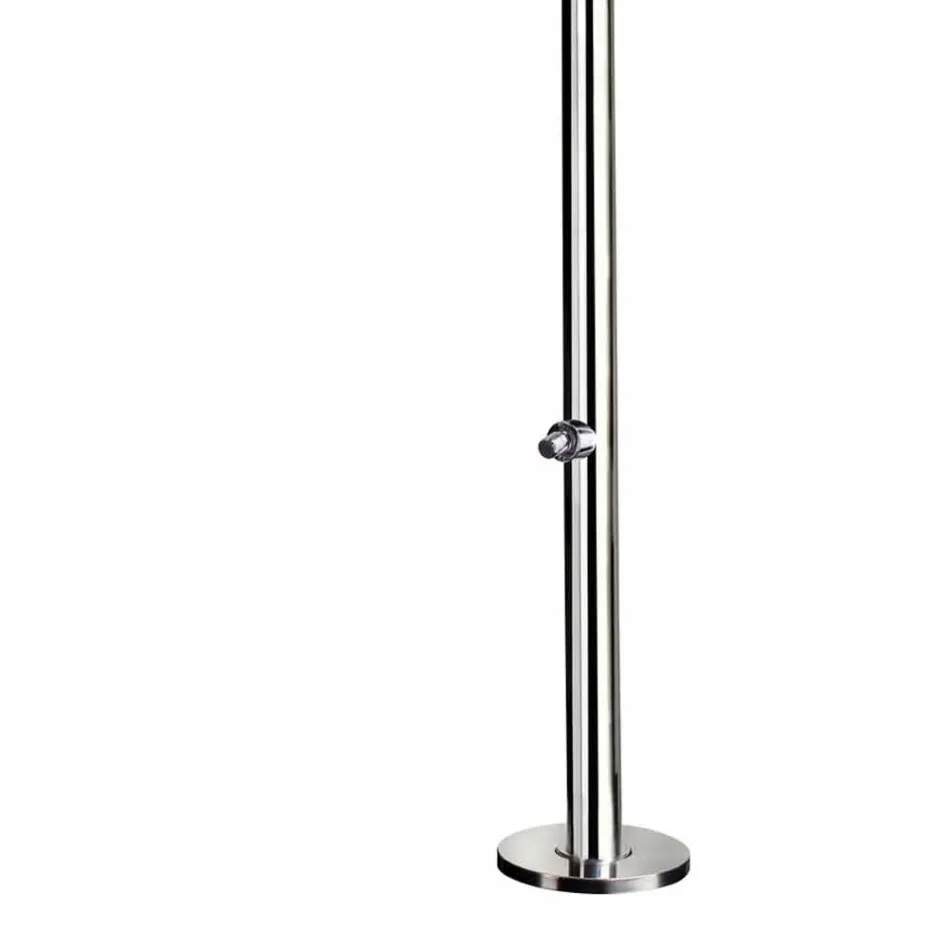 Prysznic zewnętrzny ze stali nierdzewnej z funkcją mycia stóp i minutnikiem Made in Italy - Modeo Viadurini