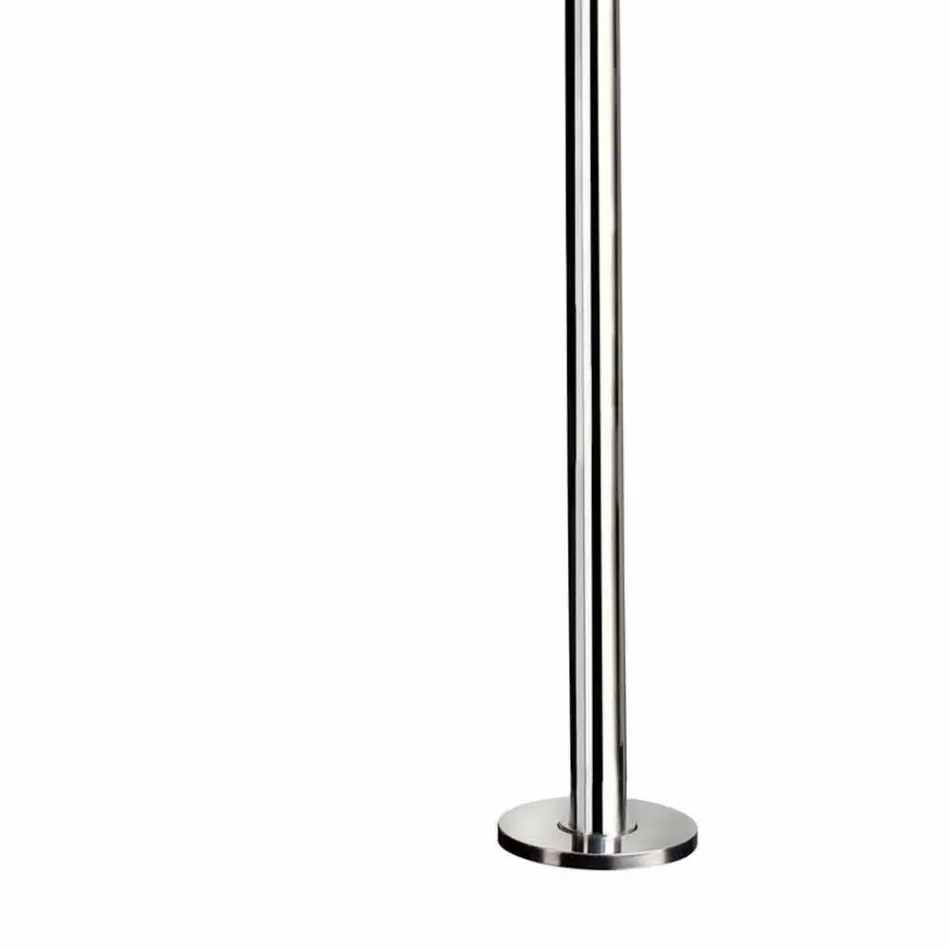 Prysznic zewnętrzny ze stali nierdzewnej z czasową baterią Made in Italy - Modeo Viadurini