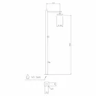 Prysznic zewnętrzny z chromowanej stali nierdzewnej z mieszaczem Made in Italy - Modeo Viadurini