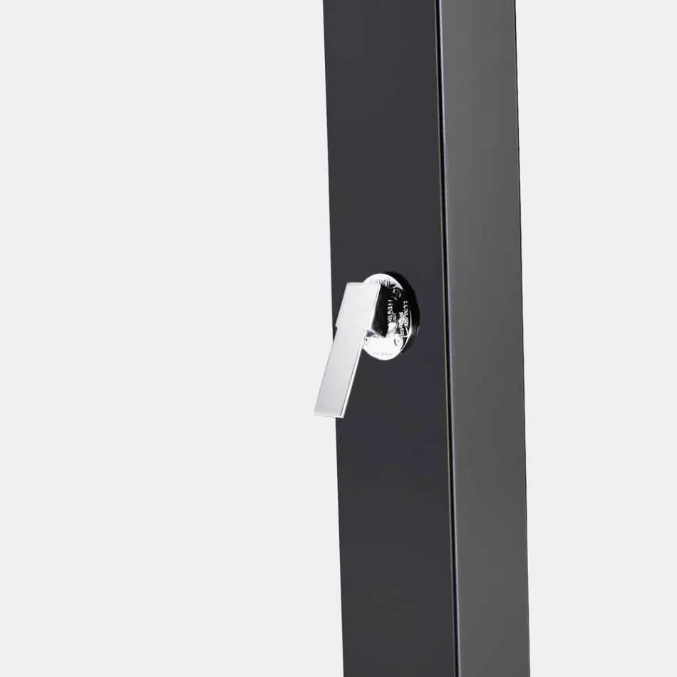 Solarny prysznic ogrodowy ze stali ze strumieniem wodospadu Made in Italy - Werner Viadurini