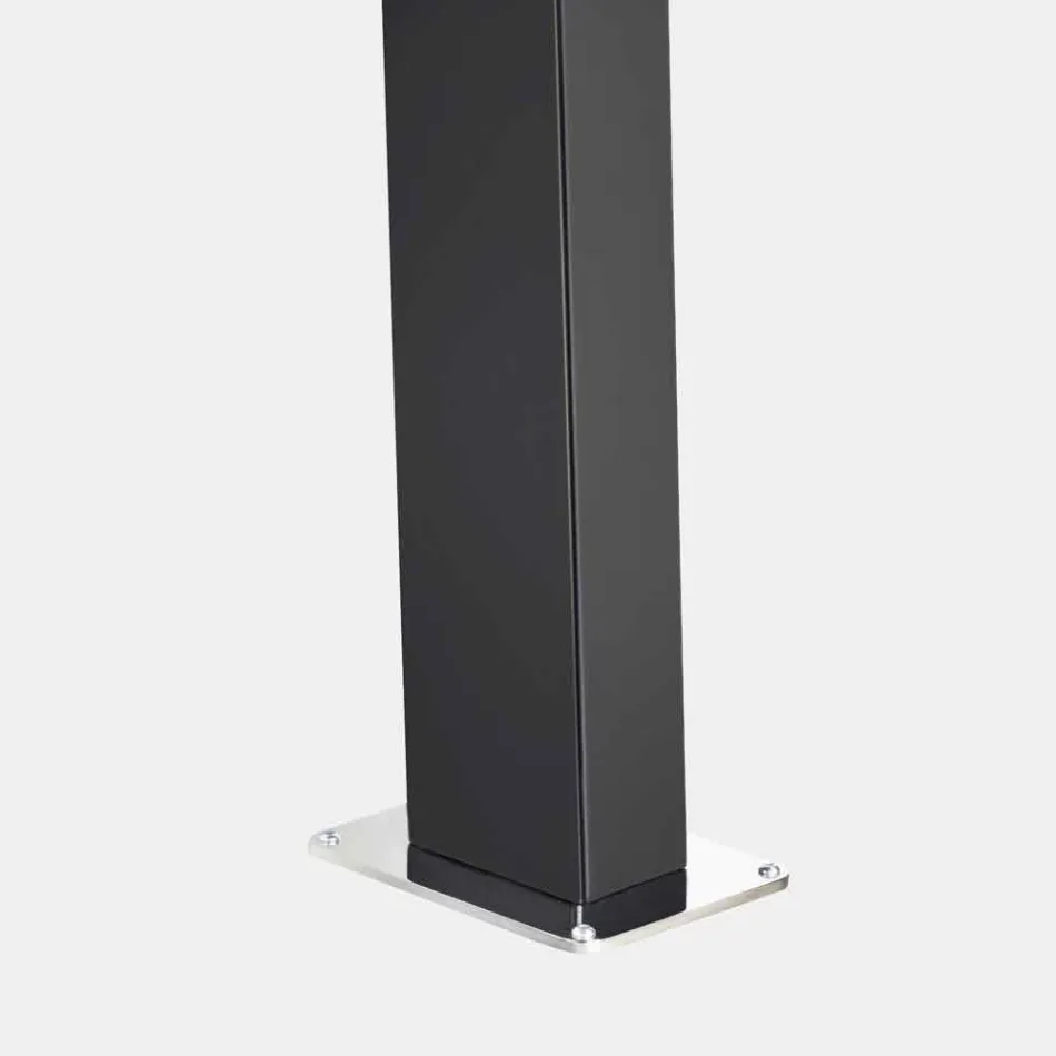 Solarny prysznic ogrodowy ze stali ze strumieniem wodospadu Made in Italy - Werner Viadurini