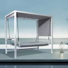 Zawieszona huśtawka ogrodowa wykonana z malowanego aluminium - Broccard Viadurini