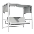 Zawieszona huśtawka ogrodowa z malowanego aluminium - Broccard Viadurini