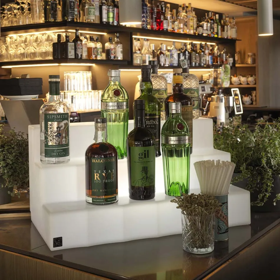 Wystawca butelek z trzema krokami Made in Italy - Capo Viadurini