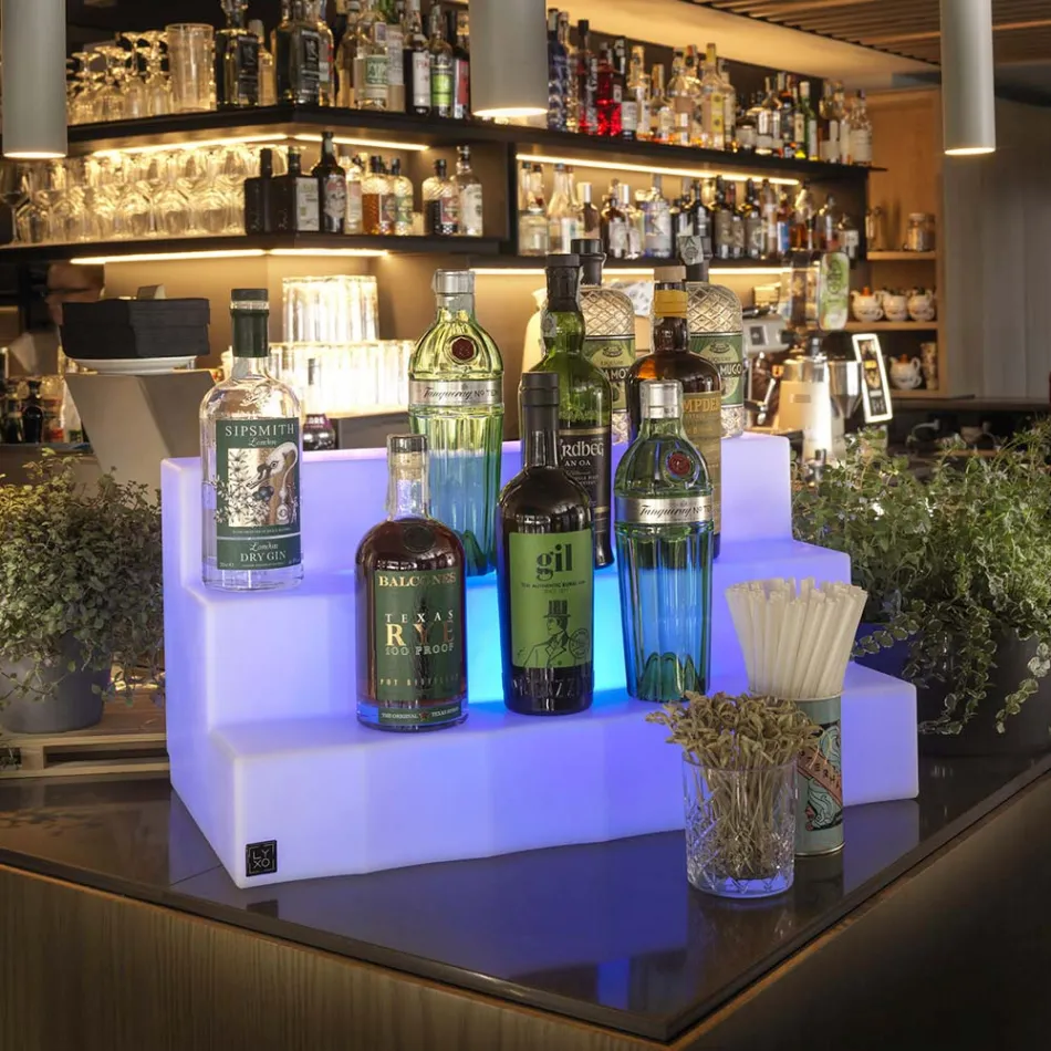 Wystawca butelek z trzema krokami Made in Italy - Capo Viadurini