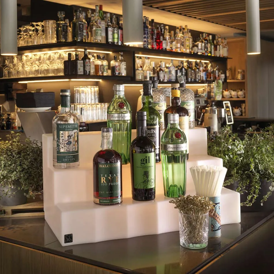 Wystawca butelek z trzema krokami Made in Italy - Capo Viadurini