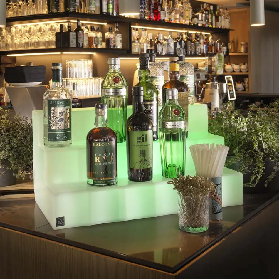 Wystawca butelek z trzema krokami Made in Italy - Capo Viadurini