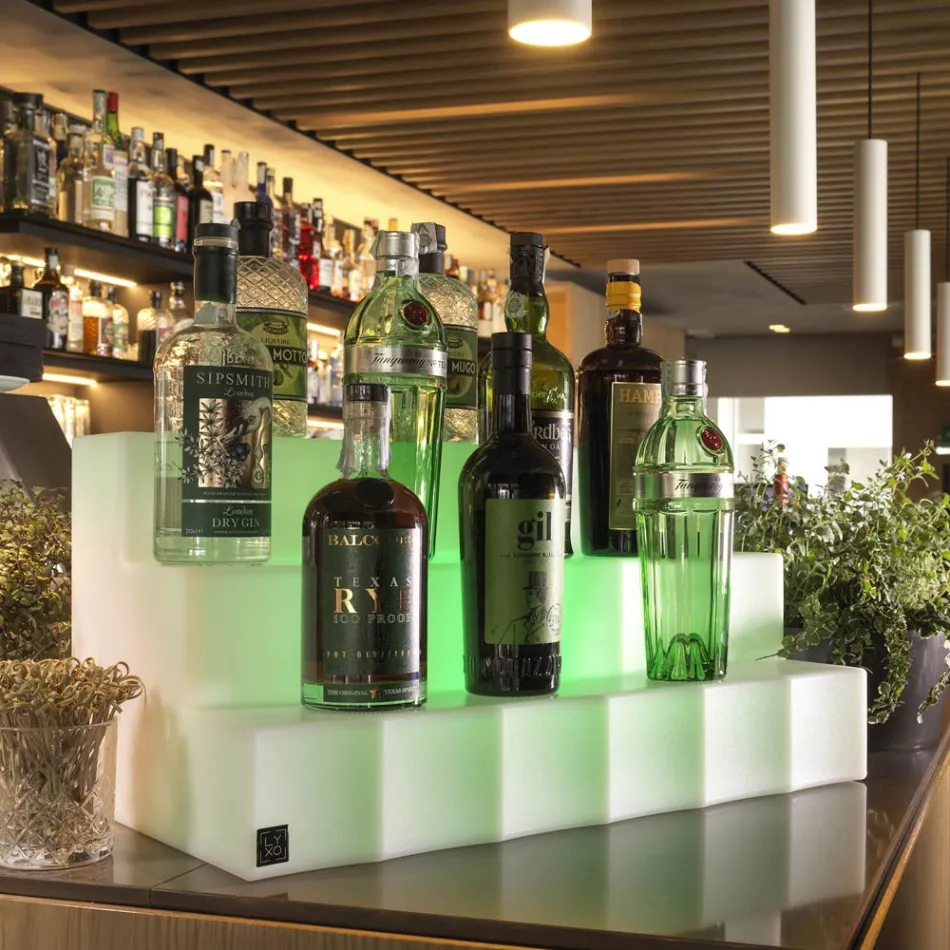 Wystawca butelek z trzema krokami Made in Italy - Capo Viadurini