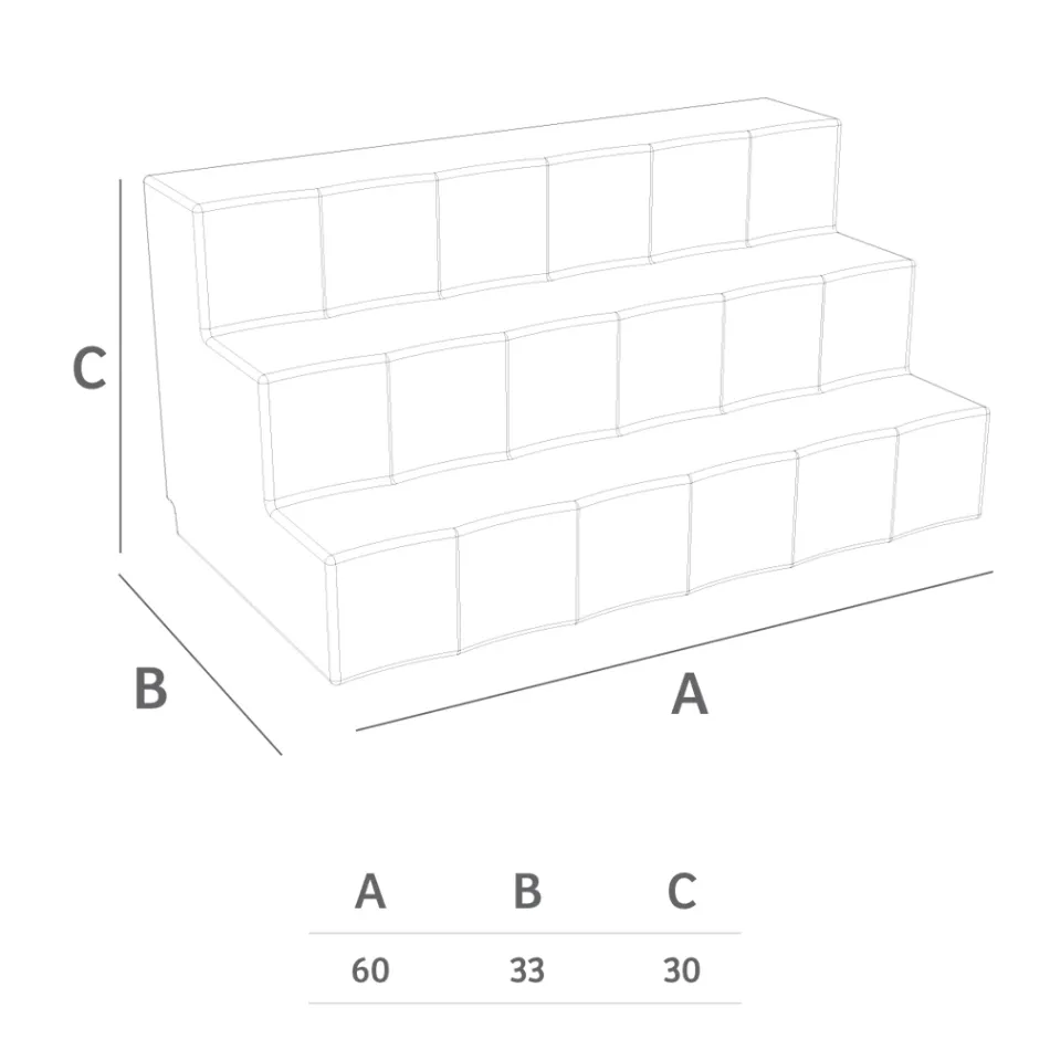 Wystawca butelek z trzema krokami Made in Italy - Capo Viadurini