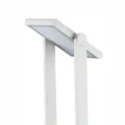 Zewnętrzny reflektor solarny LED z białego lub matowego czarnego aluminium - Agorio Viadurini