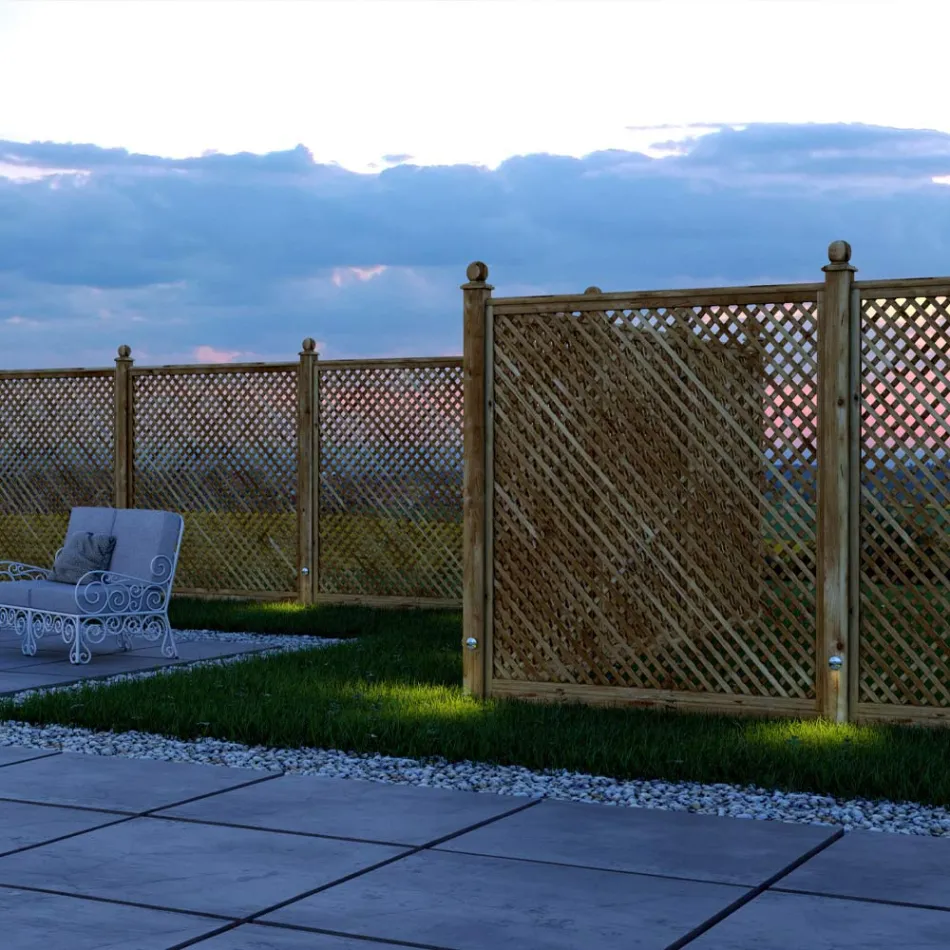 Okrągły reflektor LED 2W do użytku na zewnątrz ze stali nierdzewnej, 4 sztuki - Mayor Viadurini