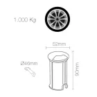 Okrągły reflektor LED 2W do użytku na zewnątrz ze stali nierdzewnej, 4 sztuki - Mayor Viadurini