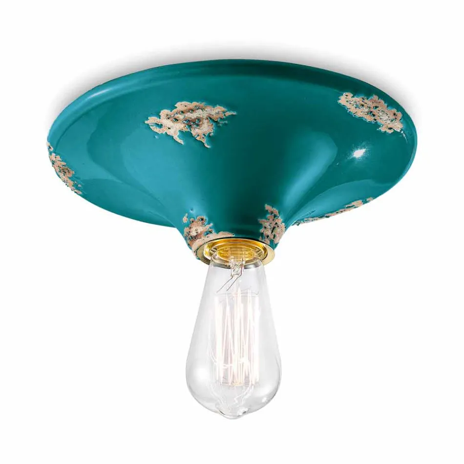 Reflektor z rocznika wykonane stropu ceramicznego Erica Ferroluce Viadurini