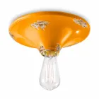 Reflektor z rocznika wykonane stropu ceramicznego Erica Ferroluce Viadurini