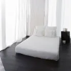 Poszewka na poduszkę w kolorze kredowym lub w stylu retro z kwadratowymi krawatami - Prisco Viadurini