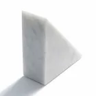 Nowoczesna biała marmurowa biblioteczka Carrara Made in Italy - Tria Viadurini