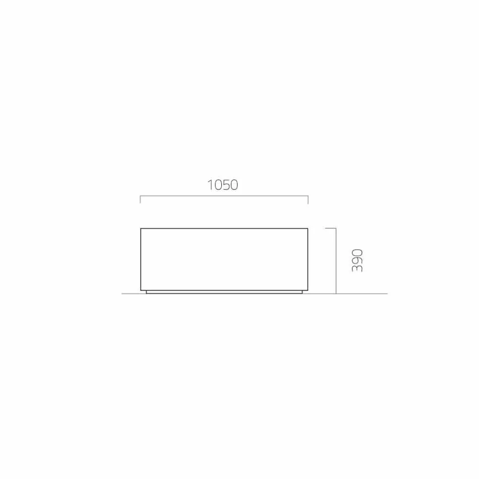 Okrągła / prostokątna donica ogrodowa ze stali Made in Italy - Philly Viadurini