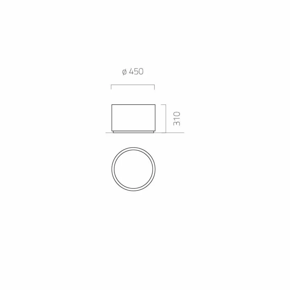 Okrągła / prostokątna donica ogrodowa ze stali Made in Italy - Philly Viadurini