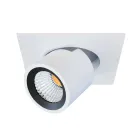 Lampa sufitowa do fotoprojektora z białego lub czarnego aluminium 4 sztuki - etruska Viadurini