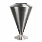 Nowoczesna frappeuse podłogowa w stalowym satynowym wykończeniu Made in Italy - Astana Viadurini