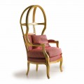 Fratelli Boffi fotel design z drewna i materiału Babette
