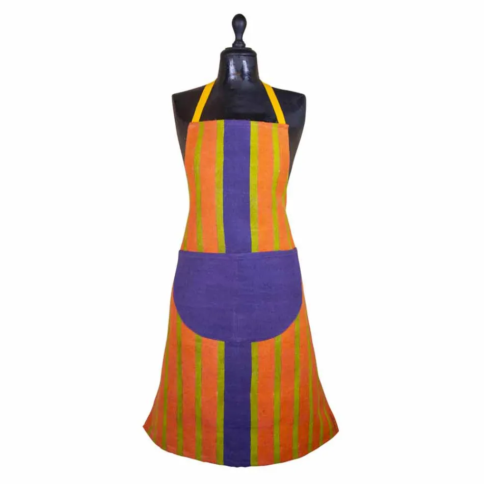 Fartuch na płótnie Unikalny kawałek włoskiego rzemiosła - marki Viadurini