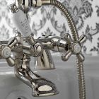 Classic Bath Edge Group z mosiężnym prysznicem ręcznym Made in Italy - Ercolina Viadurini