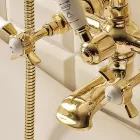 Mosiężna grupa wanien w stylu vintage wyprodukowana we Włoszech - Katerina Viadurini