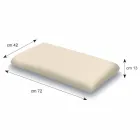 Poduszka Memory Foam o wysokości 13 cm Made in Italy - Magnolia Viadurini