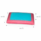 Poduszka w pamięci Żeń-szeń i Memory AirSense o wysokości 13 cm Made in Italy - Metz Viadurini