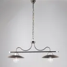 Oświetlenie ze szkła i metalu wyprodukowane we Włoszech do wyrafinowanych przestrzeni – Equinozio Viadurini