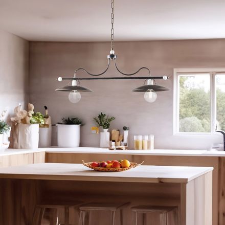 Oświetlenie ze szkła i metalu wyprodukowane we Włoszech do eleganckich wnętrz – Equinozio Viadurini