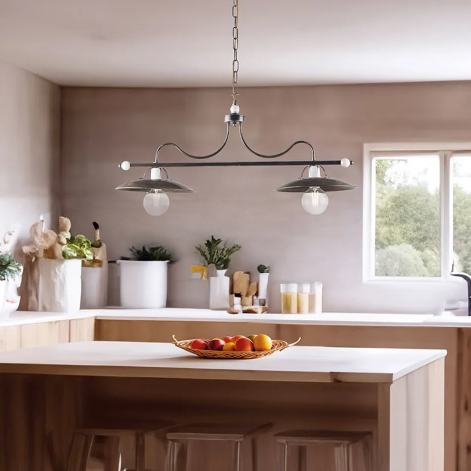 Oświetlenie ze szkła i metalu wyprodukowane we Włoszech do eleganckich wnętrz – Equinozio Viadurini