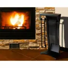 Zestaw 4 stalowych narzędzi kominkowych Made in Italy - Chandler Viadurini