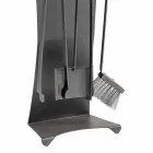 Zestaw 4 stalowych narzędzi kominkowych Made in Italy - Chandler Viadurini