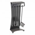 Zestaw 4 stalowych narzędzi kominkowych Made in Italy - Chandler