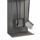 Zestaw 4 narzędzi ze stali czarnej do kominka Made in Italy - Rachel Viadurini