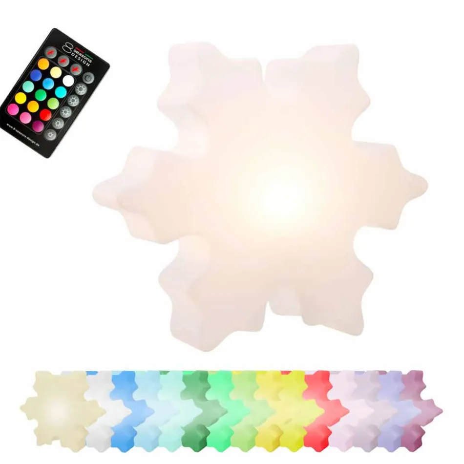 Lampa LED, Solar lub E27 Crystal Design do wewnątrz lub na zewnątrz - Nevestar Viadurini