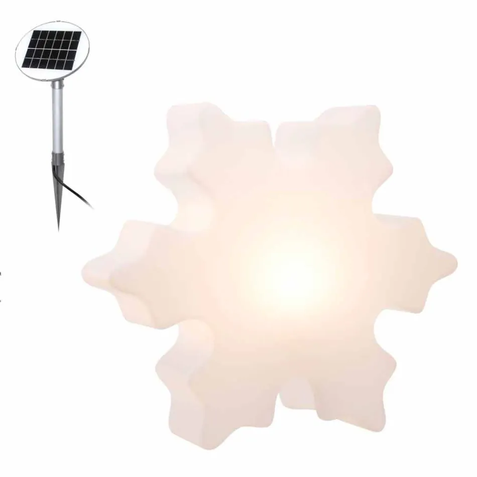 Lampa LED, Solar lub E27 Crystal Design do wewnątrz lub na zewnątrz - Nevestar Viadurini