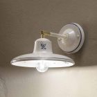 Ręcznie zdobiona ceramiczna lampa ścienna Artisan w stylu vintage - Como Viadurini