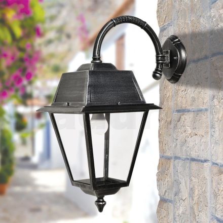 Vintage aluminiowy kinkiet zewnętrzny Made in Italy - Dorota Viadurini