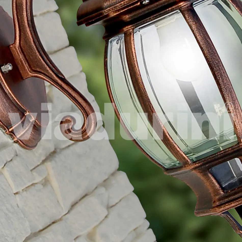 Aluminiowy kinkiet ogrodowy wykonany we Włoszech, Anika Viadurini